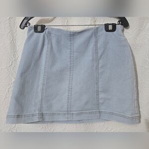 No Boundaries Women’s Light Blue  Denim Mini Skirt Size M (7-9))